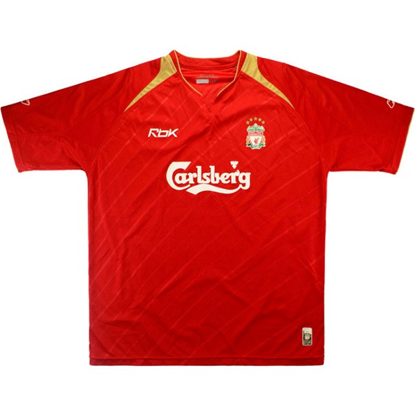 Camiseta Liverpool Replica Primera Ropa Retro 2005 Rojo